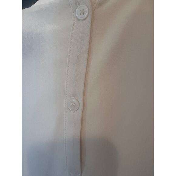 ANN TAYLOR LOFT BLOUSEN TANK TOP SHEER LINED WOMENS SIZE MEDIUM - Picture 5 of 7